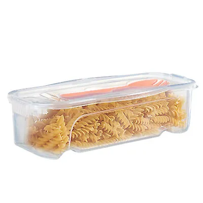 Microwave Pasta Cooker Heat Resistant Clear Ramen Bowl With Lid Fridge Organizer • £11.21