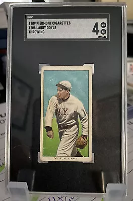 1909 T206 Larry Doyle Throwing New York Piedmont 150 Subjects SGC 4.0 VG-EX • $199