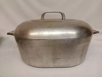Wagner Ware Magnalite 4265P Vintage Aluminum Oval Roaster 8 Qt With Lid • $99