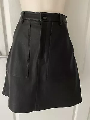 $350 • Buy Scanlan Theodore Leather Skirt - Size 8