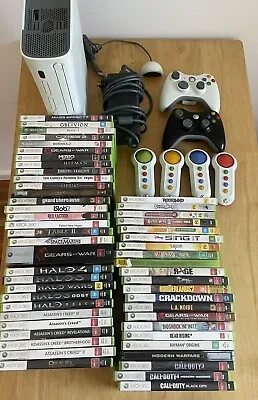The Ultimate Xbox 360 Gaming Bundle Console + Controller + 52 Mint Cond. Games! • $350