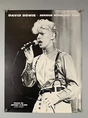 £85 • Buy David Bowie Poster Vintage Original Promo Serious Moonlight Tour #3