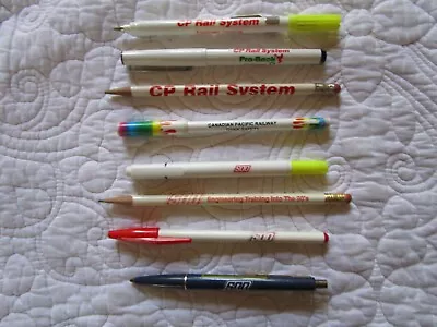 Vintage CP Rail & Soo Line Pens Markers Pencils Railroad Train Employee • $4.95