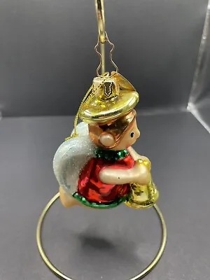 Vintage Christmas Ornament Angel. Hand Blown Glass 2003. Mark Klaus. • $16.50