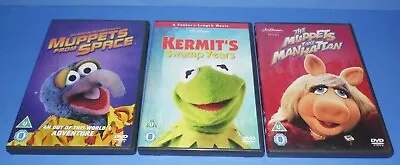 THE MUPPETS * 3 DVDs * From Space * Take Manhattan * Kermit's Swamp Years * • £5.99