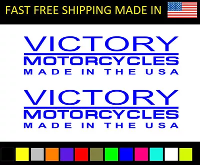 Victory Decals Gas Tank Made In USA Stickers Motorcycle Motorcycles Emblem Logo • $22.99