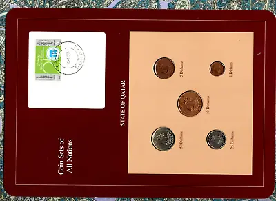 Coin Sets Of All Nations Qatar 1973 - 1987 UNC 25 50 Dirhams 1987 • $12.19