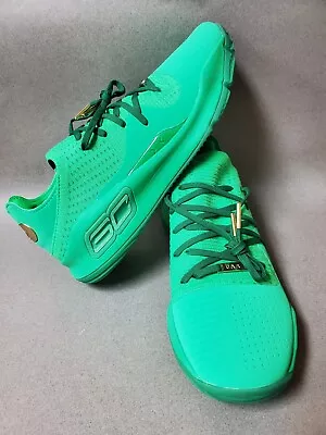 $299 • Buy Under Armour TB Curry 4 St Patrick  Green Men’s Sz 12.5 3021707 303 RARE 2018