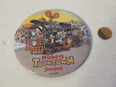 Walt Disney Mickey' S Toontown Toon Town Disneyland Vintage Pin Button • $3.99