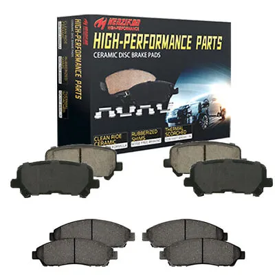 Front And Rear Ceramic Brake Pad Kit For Ford Focus Escape Mazda 3 5 Volvo S40 • $28