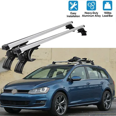 48  For VW Golf R Passat Jetta Car Top Roof Rack Cross Bar Luggage Cargo Carrier • $151.90