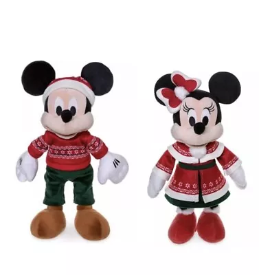 Disney Mickey And Minnie Mouse Holiday Plush 2022 16  FREE SHIPPING • $44.99