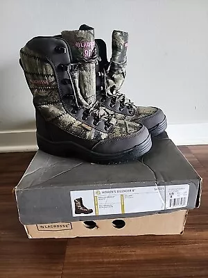 LaCrosse Silencer 8  800 Gm Hunting Boots Women's Scent Dry Waterproof Sz 8  • £39.37