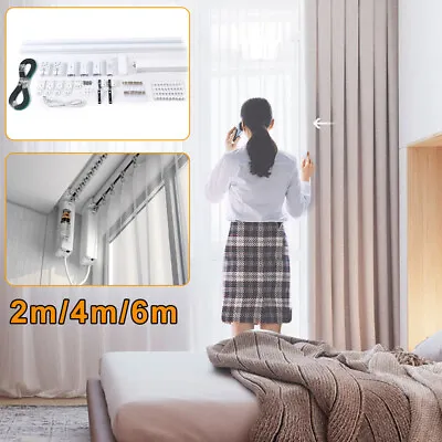 Smart Curtains System Electric Curtain Rod Track Rail Remote Controlled Drapery • $102