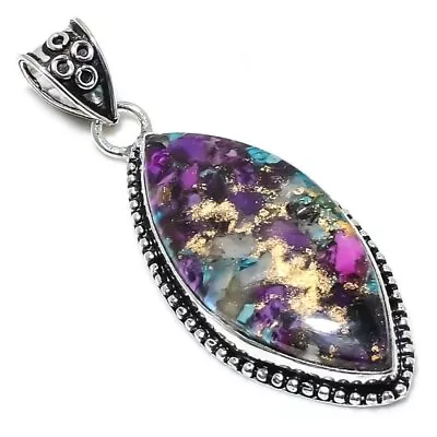 Spiny Oyster Gemstone 925 Sterling Silver Gift Jewelry Pendant 2.56  Y097 • $18.79