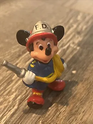 Vintage 1986 Walt Disney Mickey Mouse As A Fireman PVC Figure Applause • $10.99