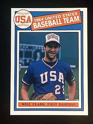 1984 Official USA Olympic Will Clark RC #22 USA Team Rookie Card RC • $2.69