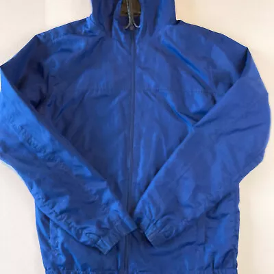 Mossimo Supply Co Womens Blue Long Sleeved Wind Breaker Hoodie Jacket Size M • $5