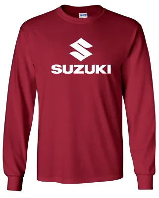 Suzuki LONGSLEEVE T-shirt - Street Bikes Dirt Bikes GSX-R Motorcycle • $17.95