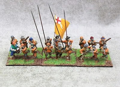 28mm ECW Metal PIKE And SHOTTE X18 Well Painted English Civil War Bicorne 14726 • £72