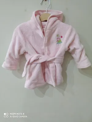 Baby Girl Pink Mouse Dressing Gown Size 12-18 Mths GC • £5.99