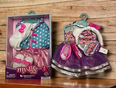 My Life As Hello Kitty Outfit Set For  18” Doll  NEW HTF - 2 Sets • $39.88