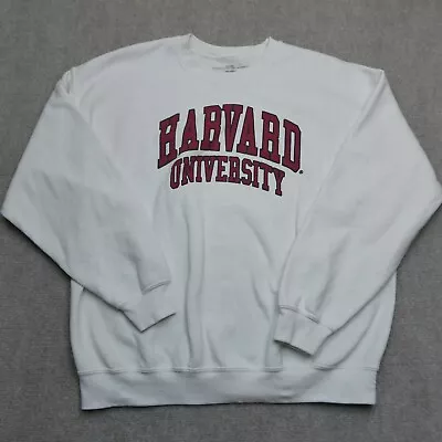 Harvard University Sweater Adult Large Official Vintage White Red Letters • $24.77