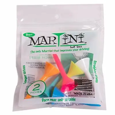 Martini Unbreakable 2 Golf Tees By Pro Active • $7.99