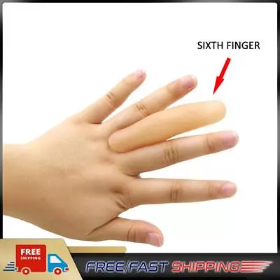 Novelty Simulation Finger Sleeve Long Thumb Fake Finger Magic Props (Soft) • £2.75