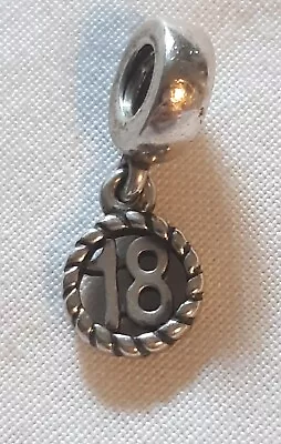 Genuine Pandora 18th Birthday Charm ALE 925  • £10