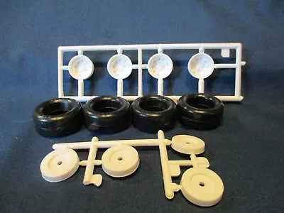 Model Car Parts 1997 Ford Thunderbird Race Car Tires Wheels And Backing Plates • $9.97
