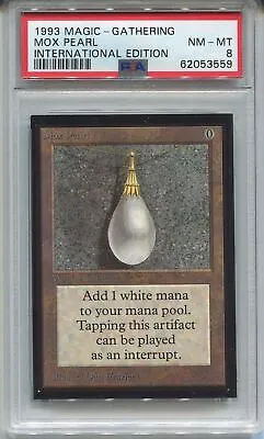 MTG Magic The Gathering International Edition Card Mox Pearl PSA 8 • $2339.74