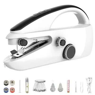 £16.98 • Buy Handheld Sewing Machine Cordless Home Hand Held Mini Portable Stitch Clothes UK