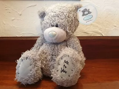 ⭐️ ME TO YOU Large TEDDY BEAR Blue Nose Tatty Grey Me 2 U PLUSH Tagged ⭐️ • £9.99