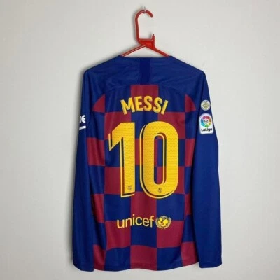 £79.99 • Buy Barcelona Football Shirt Jersey 2019/20 Long Sleeve Home MESSI #10 (M)