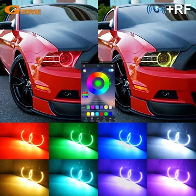 For Ford Mustang 2013 2014 BT APP Multi Color RGB LED Angel Eyes Kit Halo Rings • $32.72