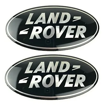 2014-2016 Land Rover LR4 Grille + Tail Gate Emblem Black Oval Badges Set Genuine • $49.95