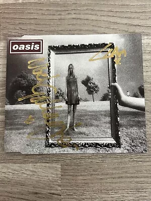 Oasis Hand Signed Autographed CD Wonderwall Single Sleeve - Liam Gallagher • £245