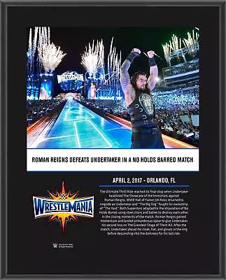 Roman Reigns World Wrestling Entertainment 10.5  X 13  WrestleMania • $29.99