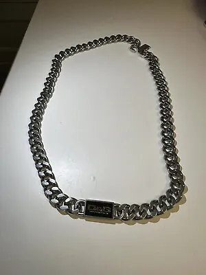 D&G Dolce And Gabbana Mens Genuine Stainless Steel Link Chain Necklace • £200