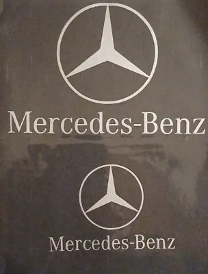  SILVER Outdoor Exterior Mercedes Benz Sports Racing Logo  Vinyl Decal Sticker  • $4.99