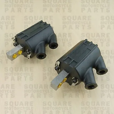 $68.95 • Buy Dyna Style Ignition Coil X2 - 3 Ohms Dual 2 Output - 90mm Or 100mm Mounting