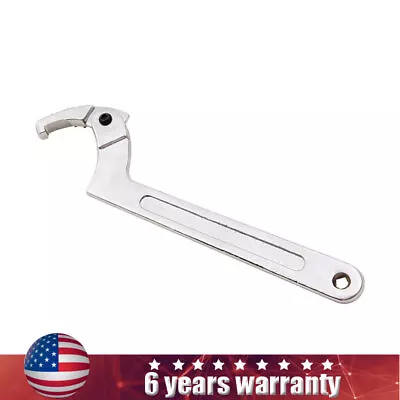 Adjustable Hook Wrench Nut Side Adjustable Spanner Square Head C Spanner Tool • $13.98
