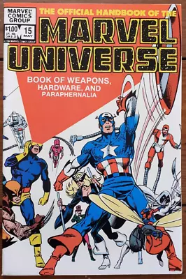 The Official Handbook Of The Marvel Universe 15 Vol. 1 May 1984 Vf- • £5.99