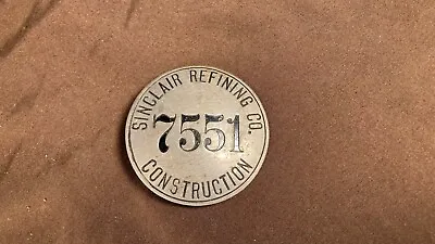 Vintage Gas Oil Sinclair Refining Employee Workers Identification Badge  • $85