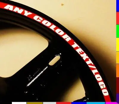 Orange Printed Motorcycle Rim Stripes Wheel Tape Decals • $18.49