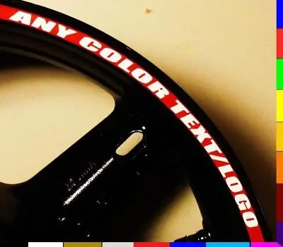 Printed Dirt Bike Motorcycle Rim Stripes Wheel Tape Decals Stickers 19  20  21  • $25.99