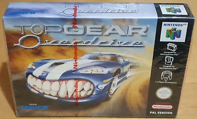 Top Gear OverDrive For Nintendo 64 N64 Brand New & Factory Sealed • £299.99