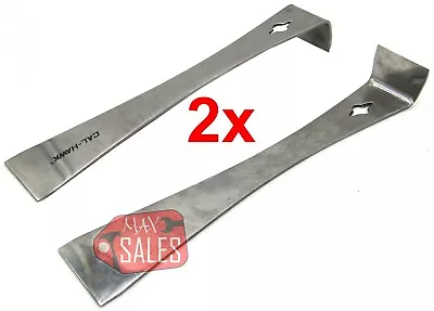 (2) 9  STAINLESS STEEL PRY BAR Set Nail Puller SCRAPER Heavy Duty Bars  • $11.79