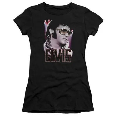 $23.39 • Buy Elvis Presley Juniors T-Shirt Sideburns Black Tee